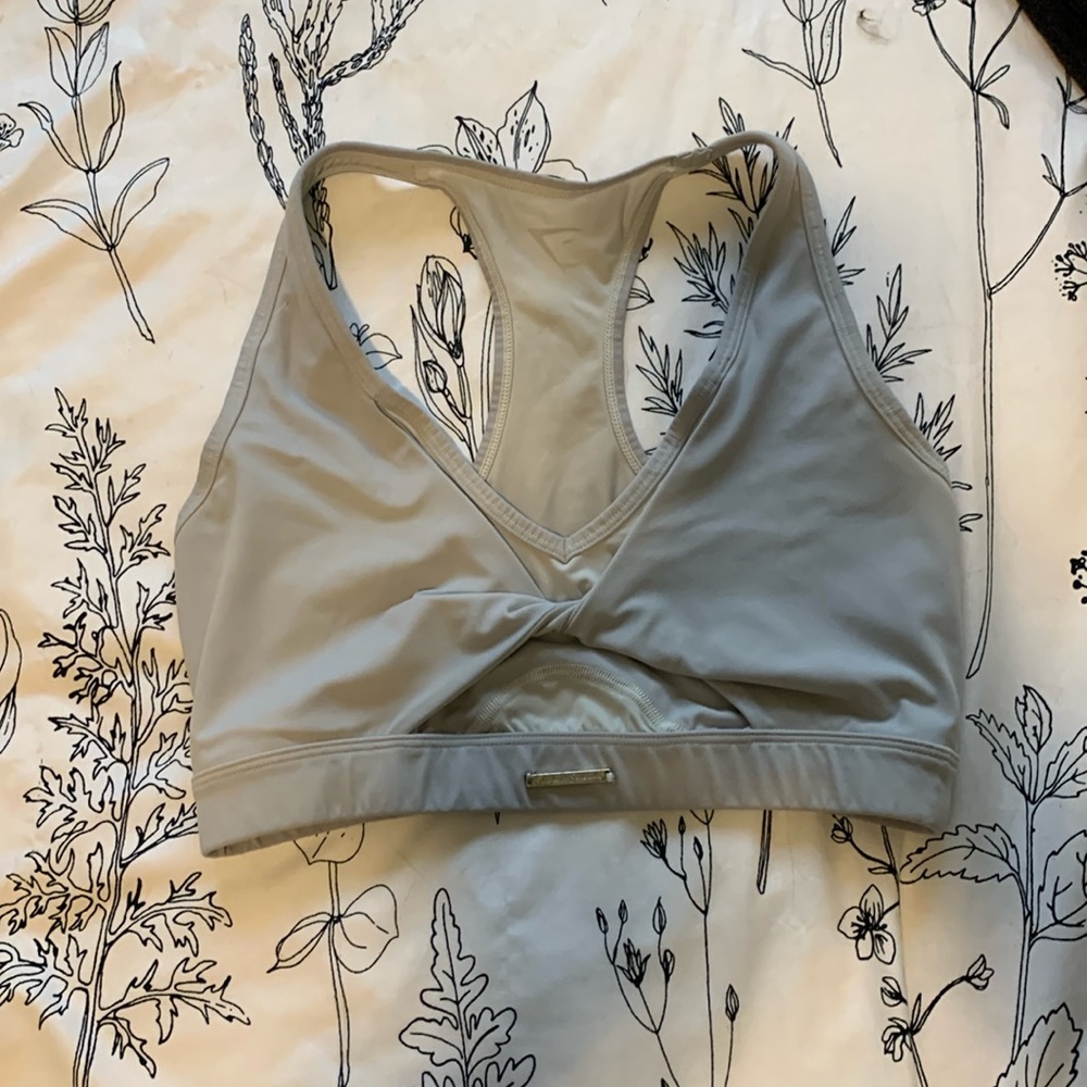 Gymshark x Whitney Simmons mesh sports bra- unbleached